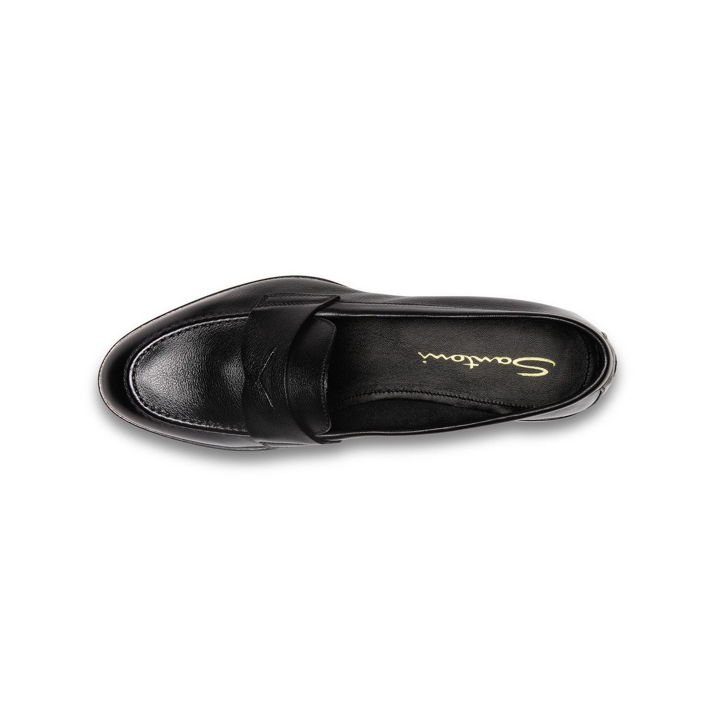 Women’s black leather penny loafer - 5