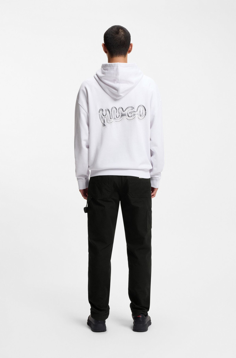LOGO-PRINT HOODIE IN COTTON TERRY 5