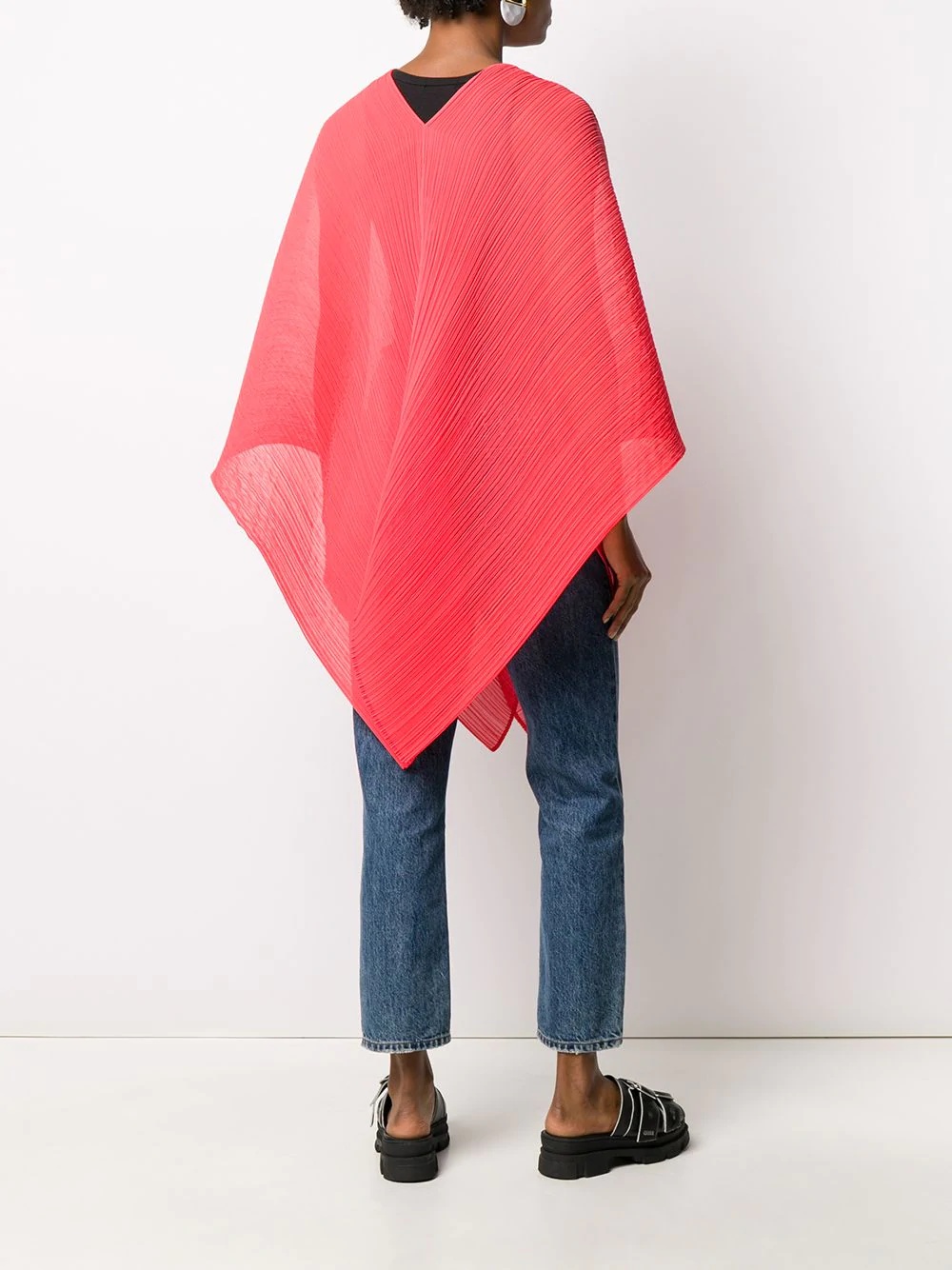 pleated oversized scarf - 4