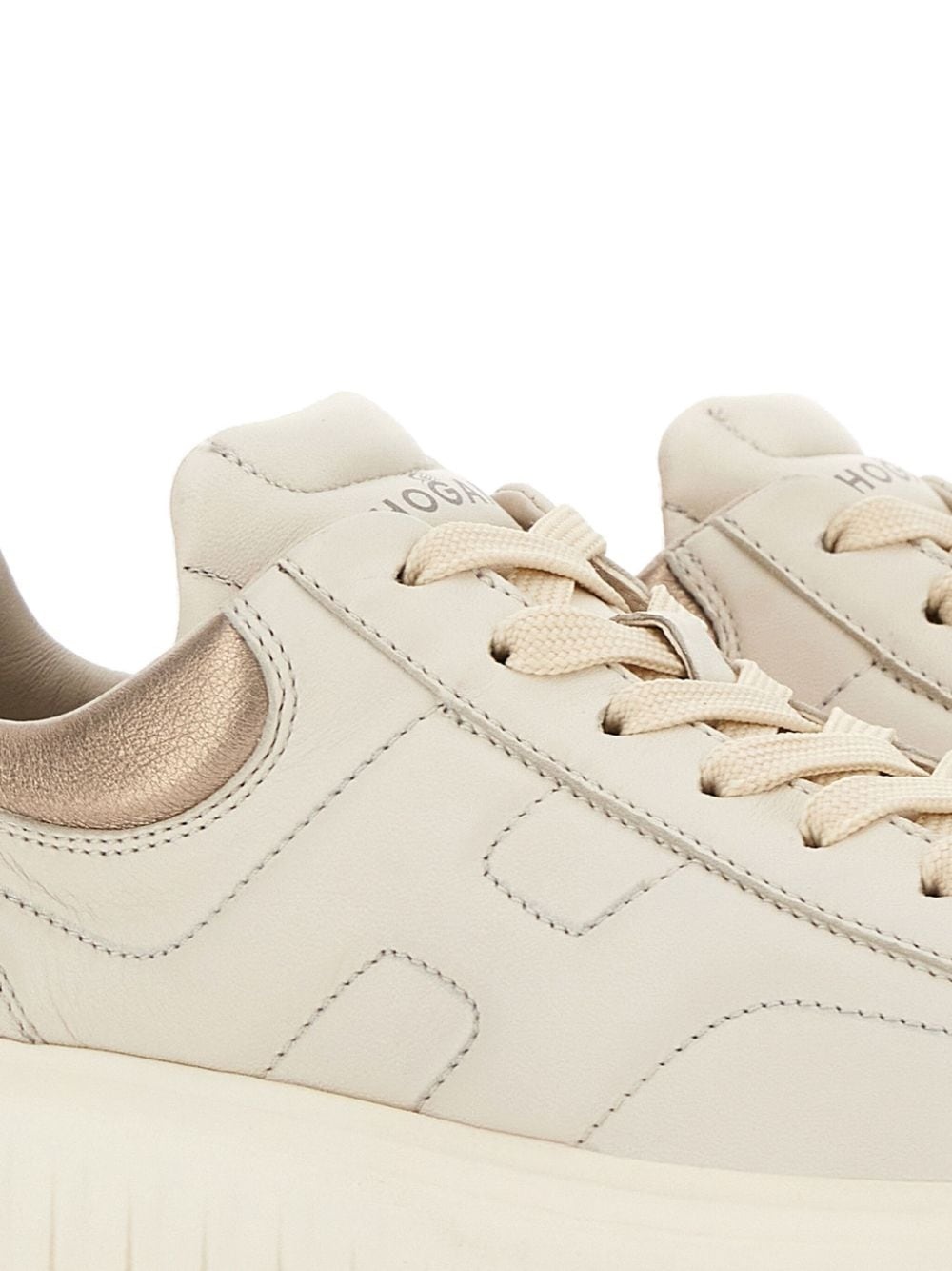 H-Stripes lace-up leather sneakers - 6