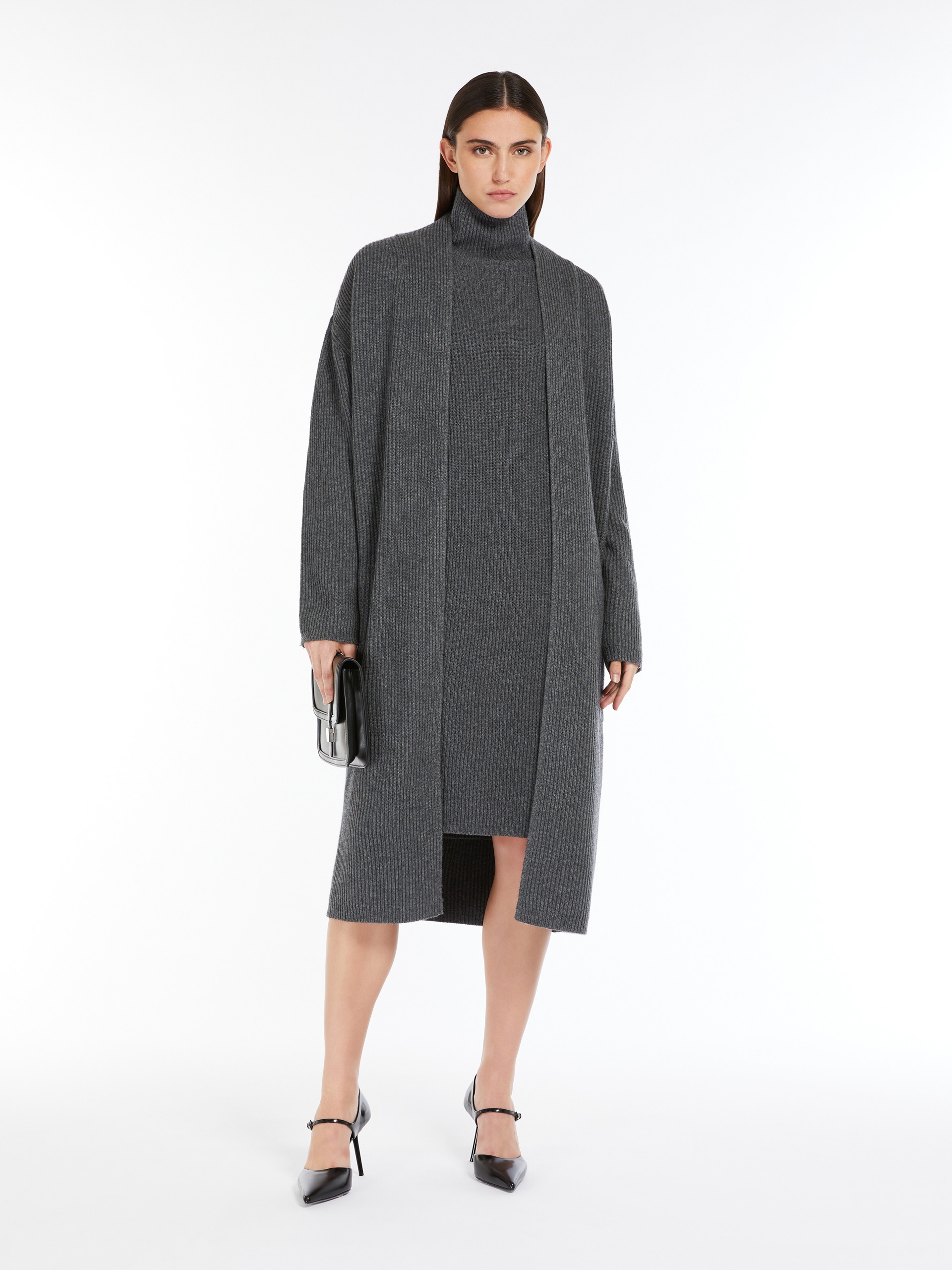 EBRIDI Ribbed cashmere-blend dress - 2