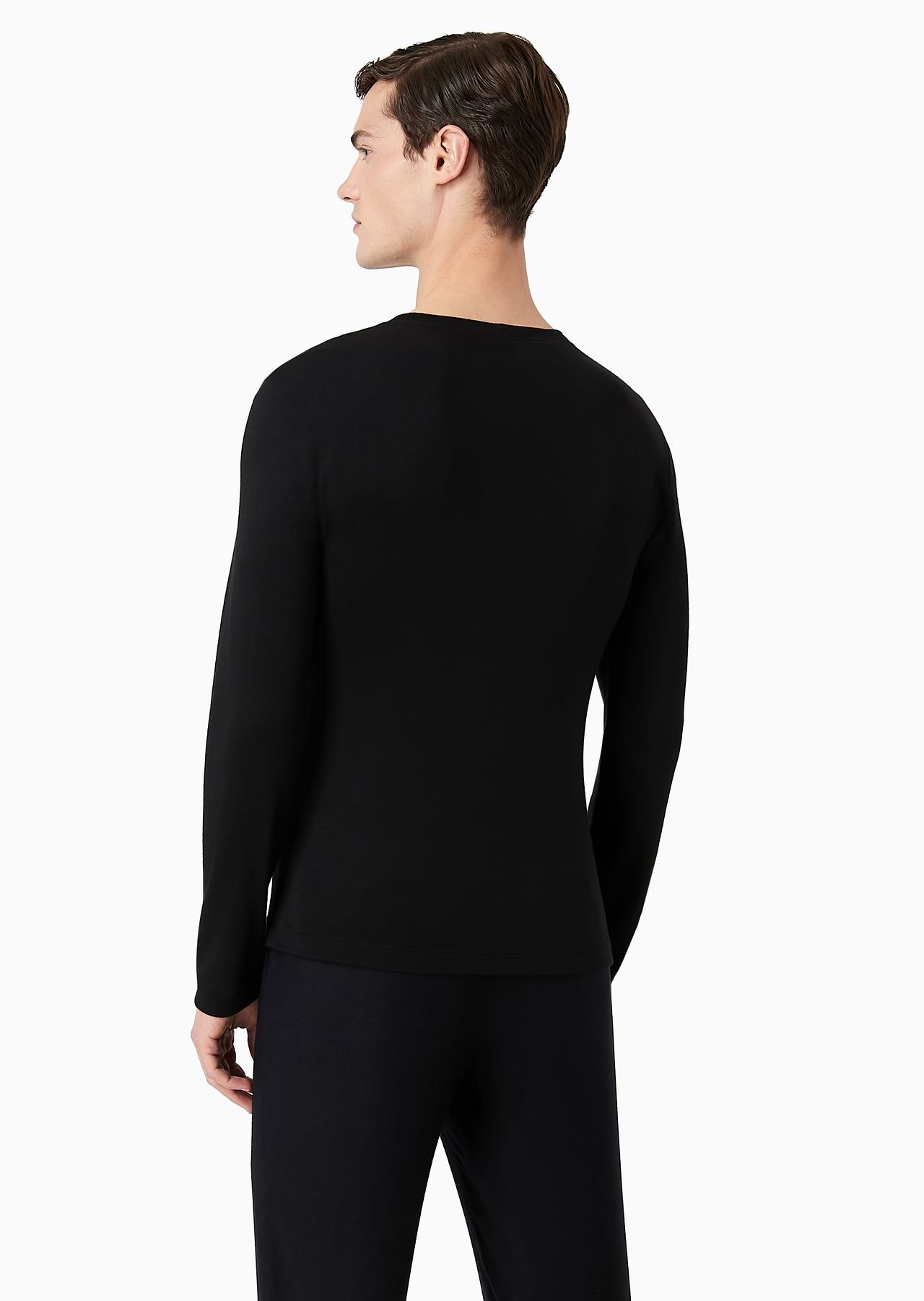 Pure cashmere interlock crew-neck jumper - 3