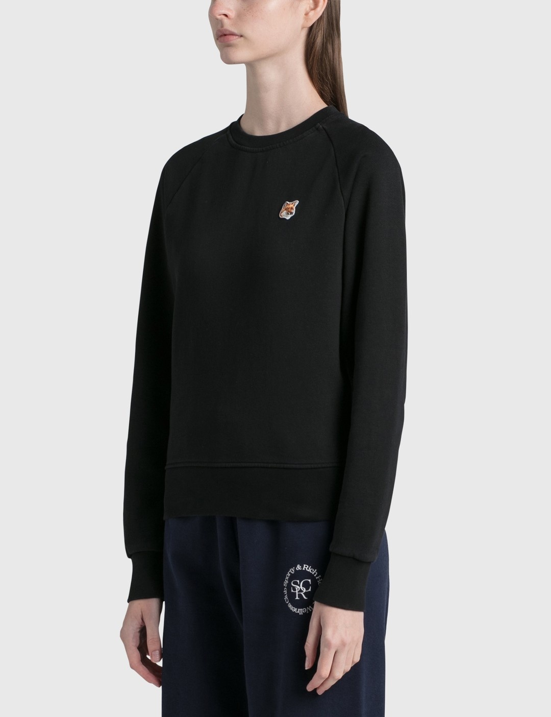embroidered-logo long-sleeve top - 4