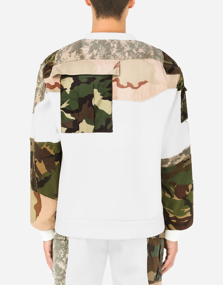 Camouflage patchwork sweatshirt with DG logo - 2