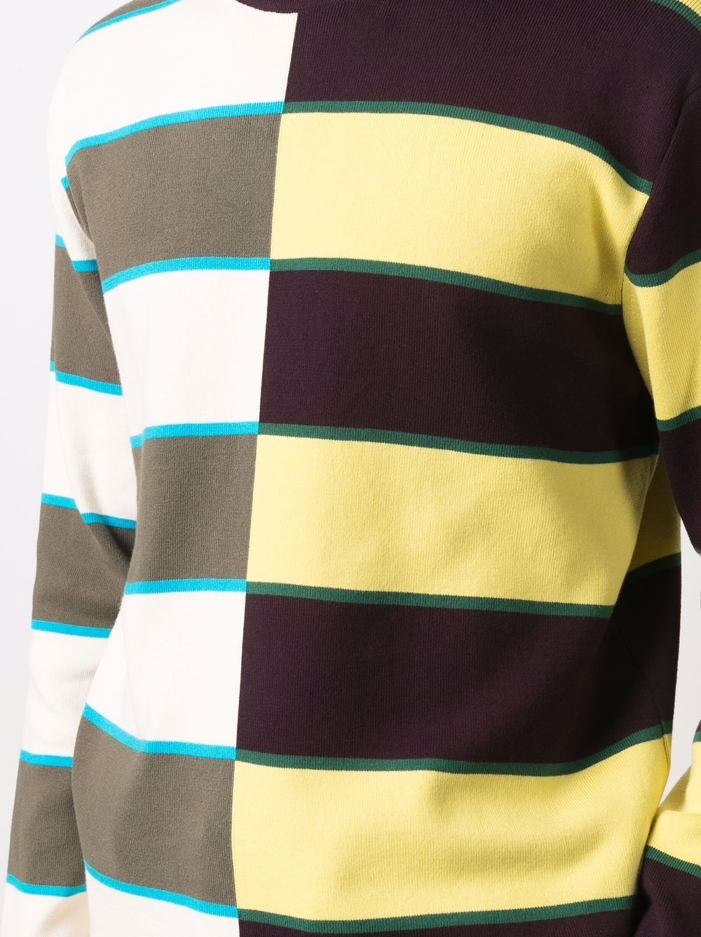 striped knit cotton sweater - 6