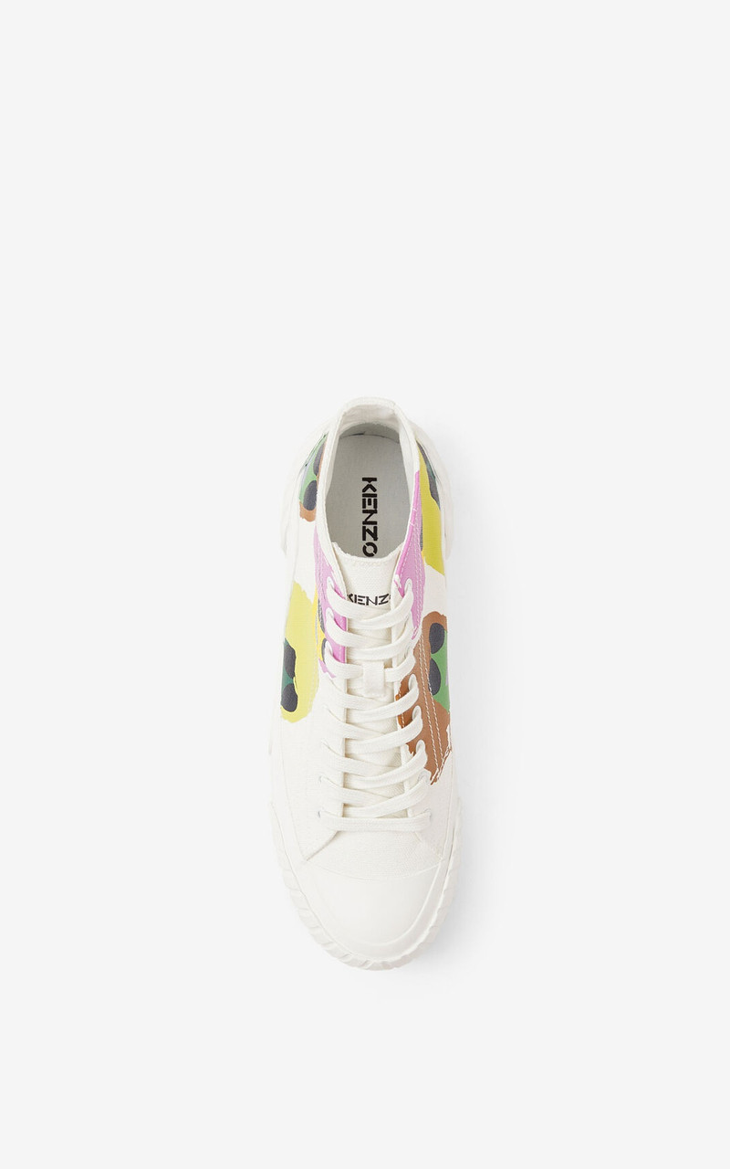 'KENZO Tribute' canvas high-top trainers 4