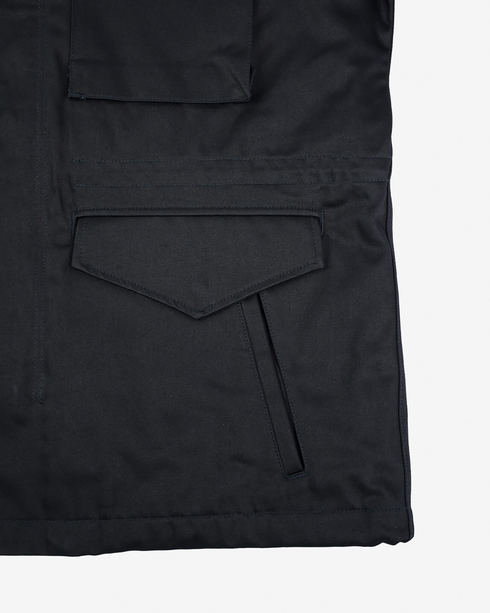 IHM-27-BLK Sateen M65 Field Jacket - Black - 13