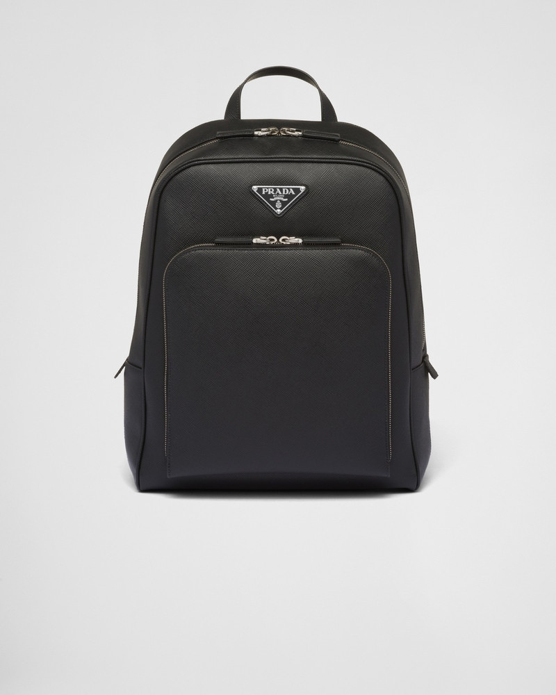 Saffiano leather backpack - 1