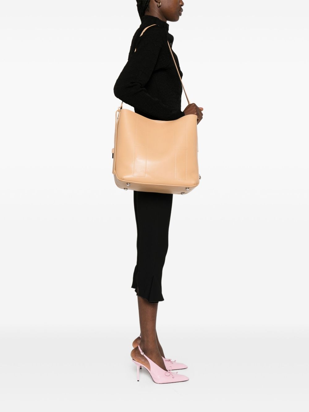 medium leather shoulder bag - 2
