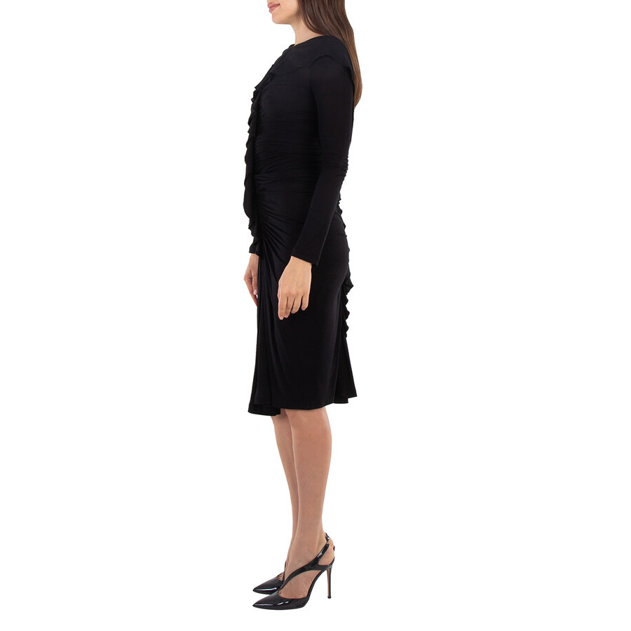 Burberry Black Edith Long-Sleeved Dress, Brand Size 4 (US Size 2) - 2