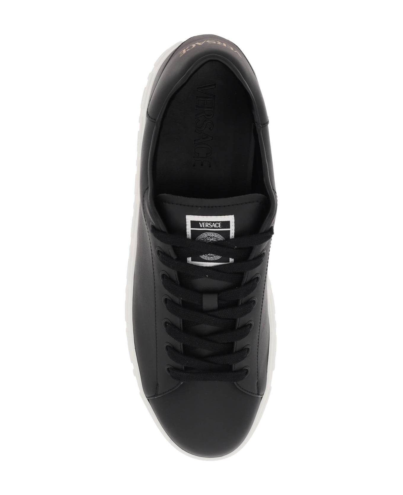 Black Leather Sneakers - 2
