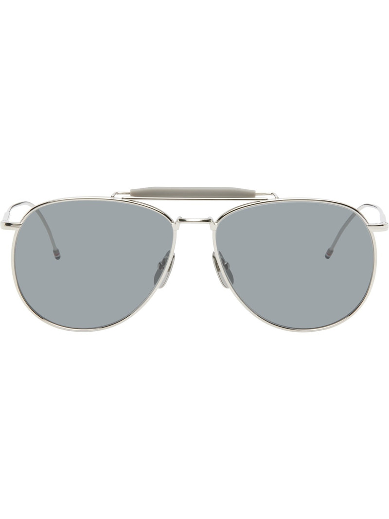 Silver Aviator Sunglasses 1
