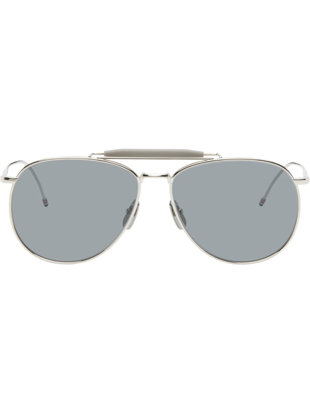 Silver Aviator Sunglasses - 1