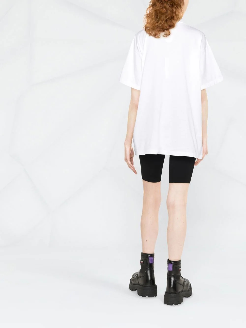 checked short-sleeve T-shirt - 3