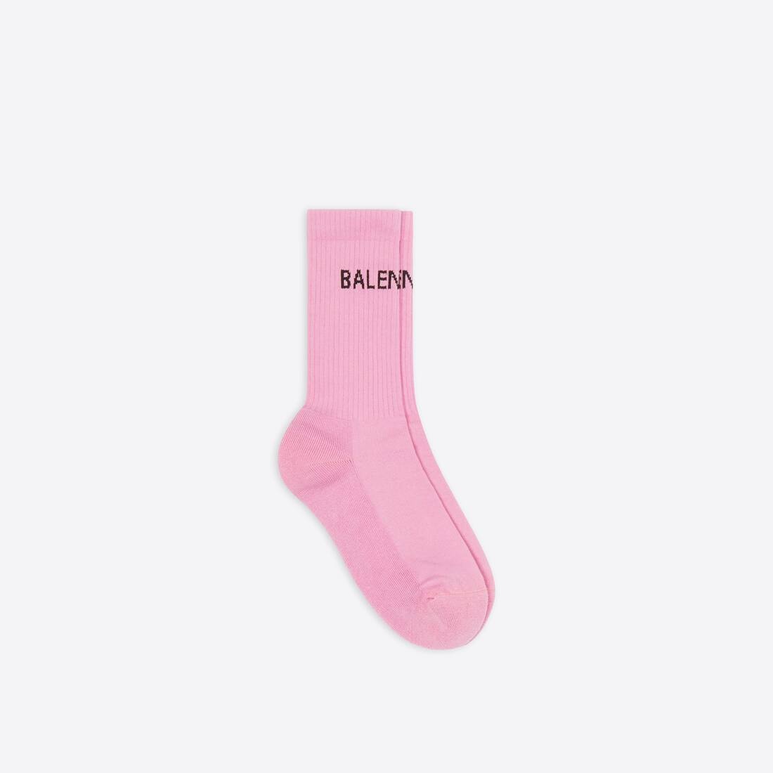 Women's Balenciaga Socks in Pink/black - 1