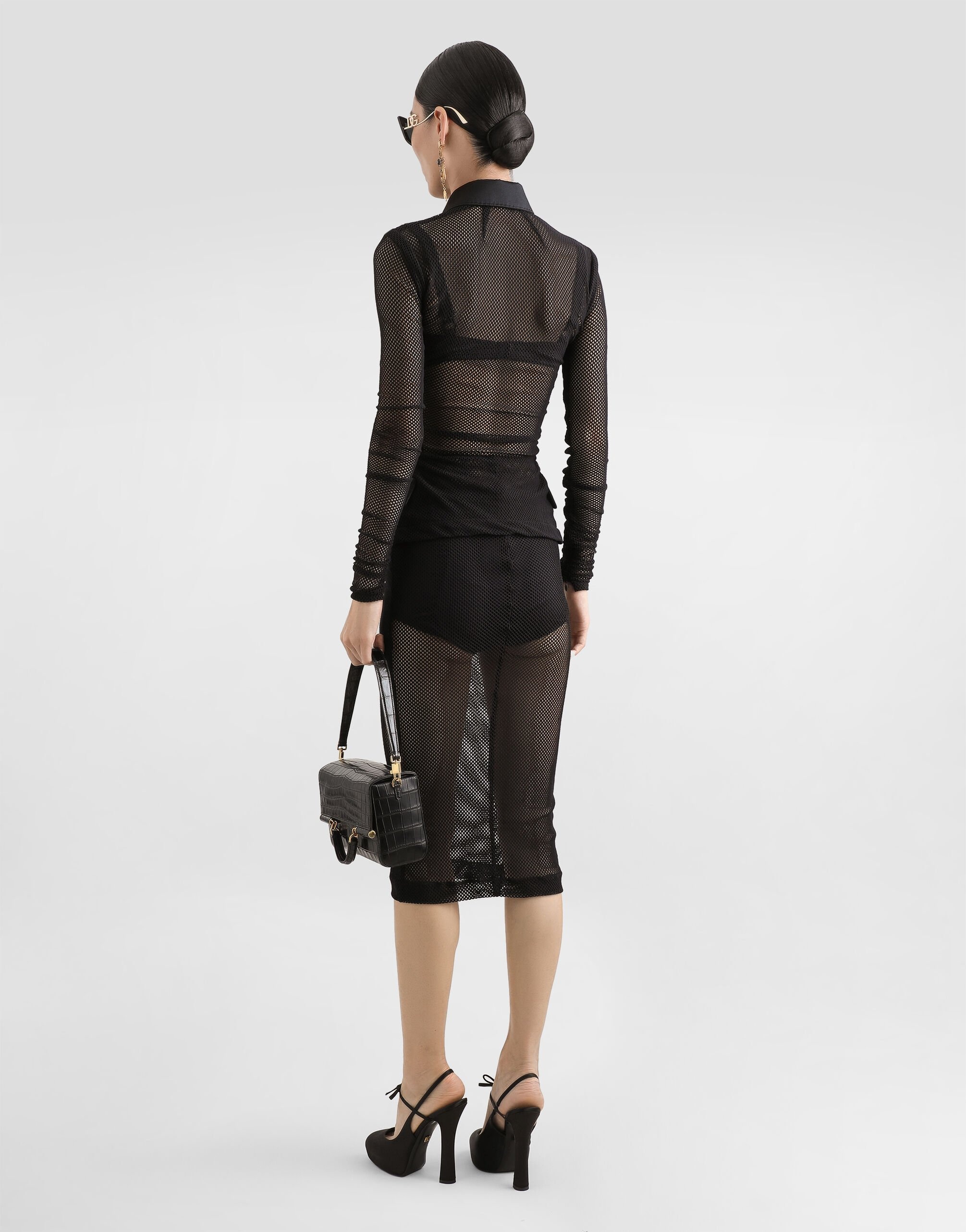 Mesh shirt jacket - 3