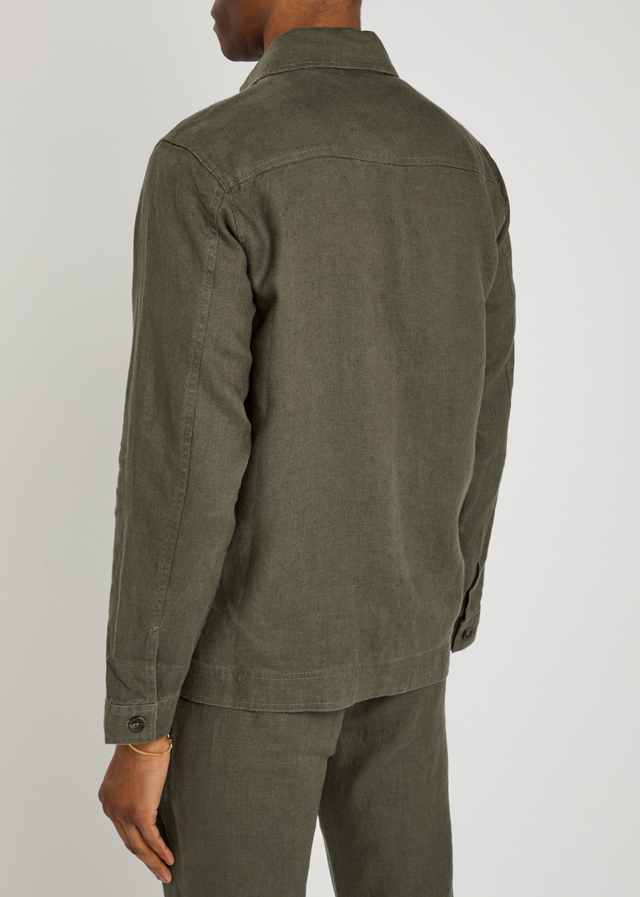 NN07 Olav Linen Overshirt Jacket - 3