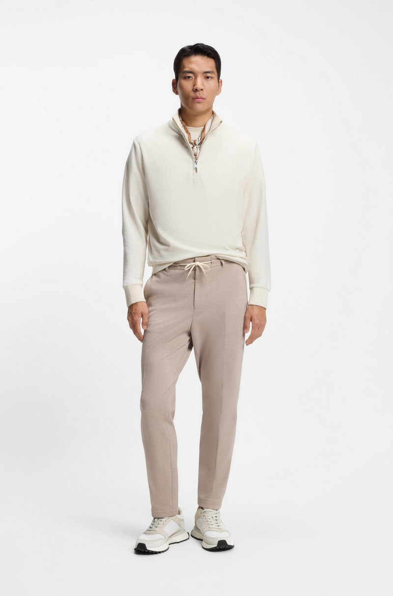 BOSS SUEDE-TRIM TRAINERS WITH DOUBLE B MONOGRAM outlook