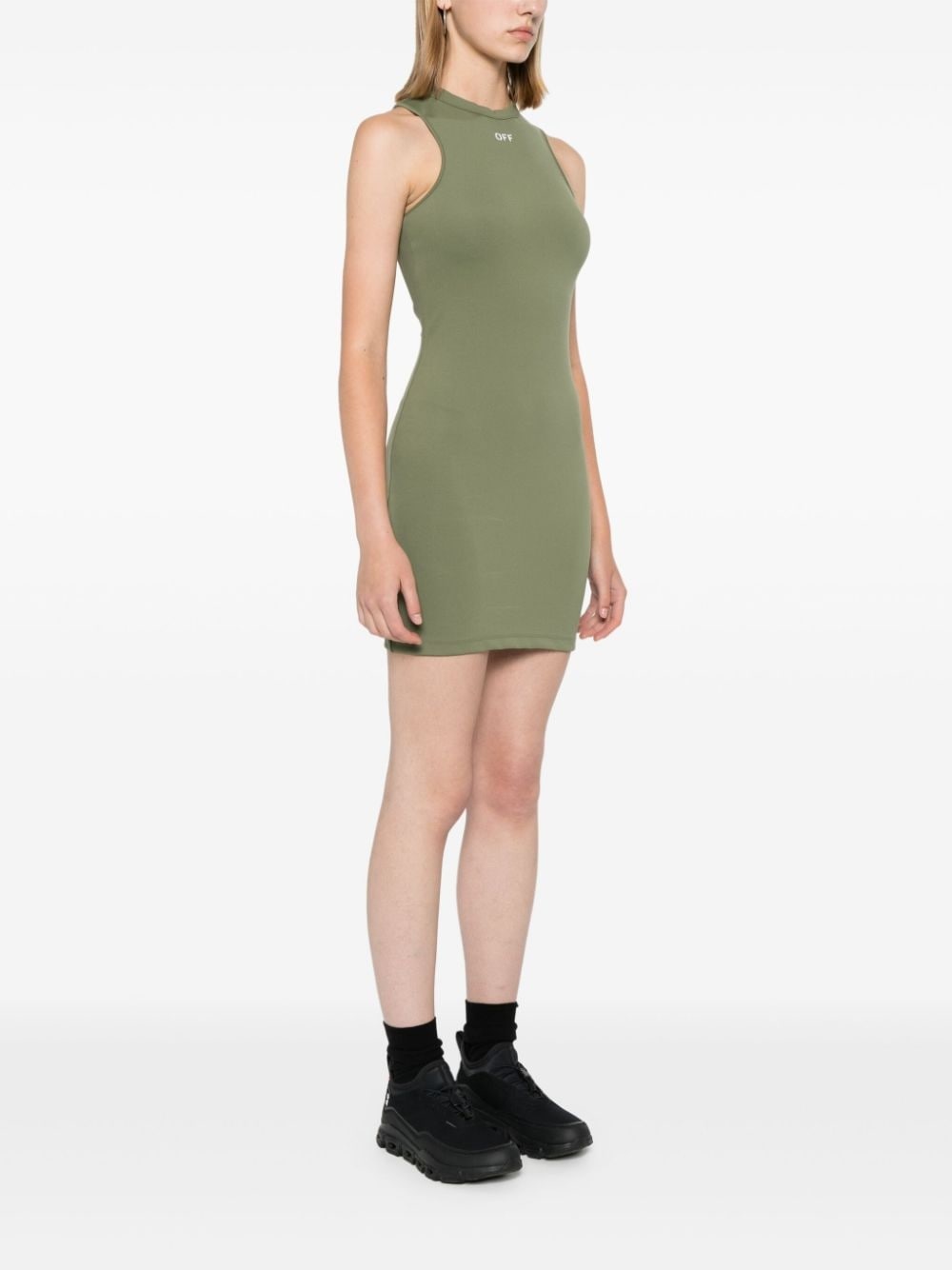 logo-print mini dress - 3