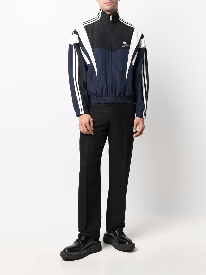BALENCIAGA striped logo track jacket outlook