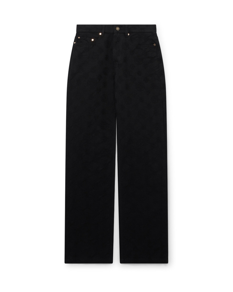 Denim Monogram Straight Leg Jeans 1