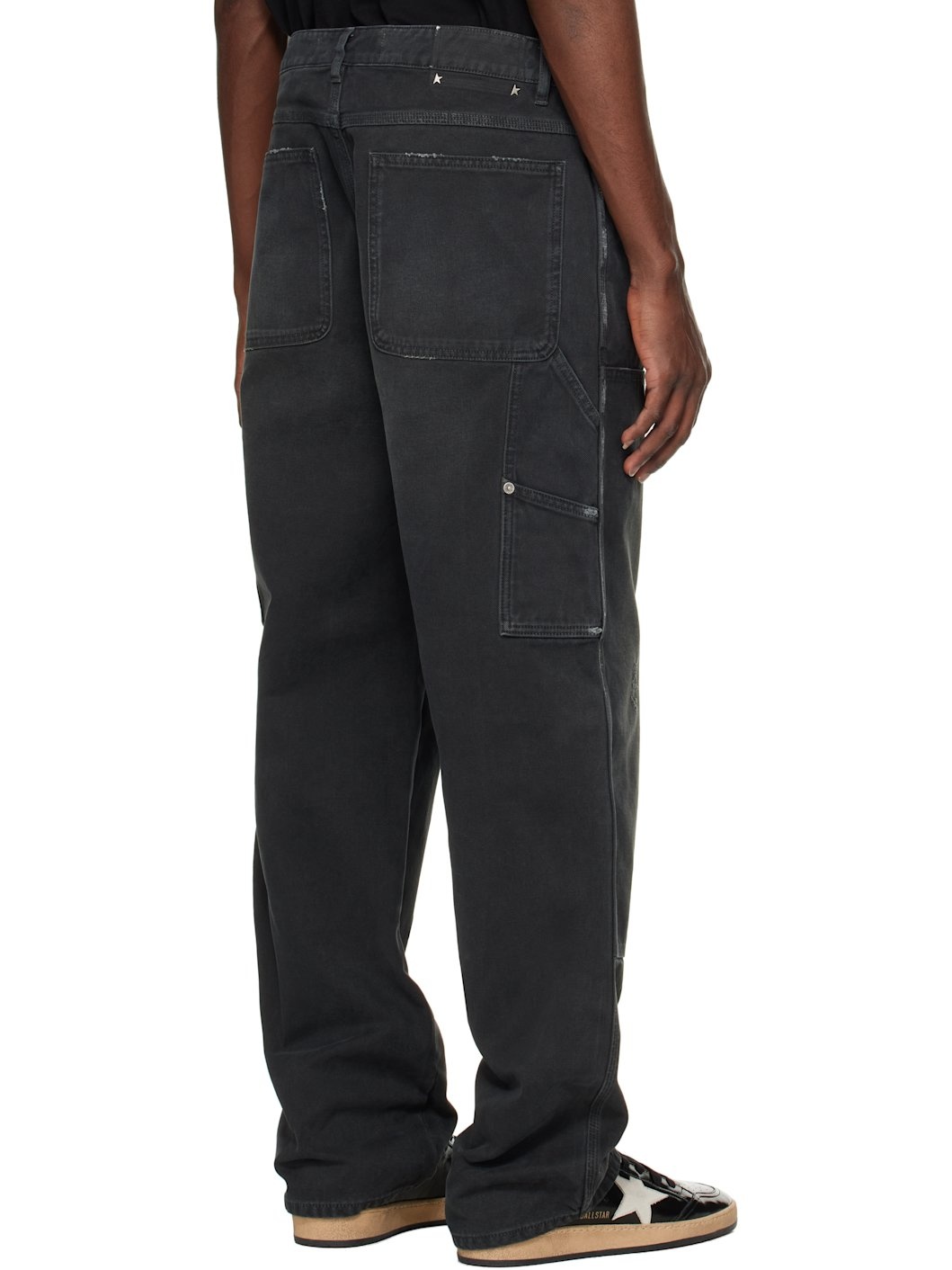 Black Distressed Jeans - 3