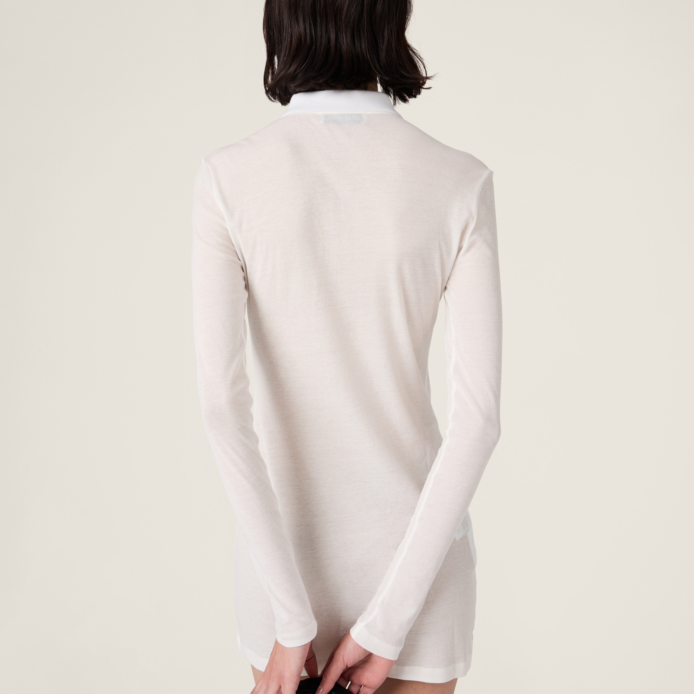 Ribbed jersey mini-dress - 3