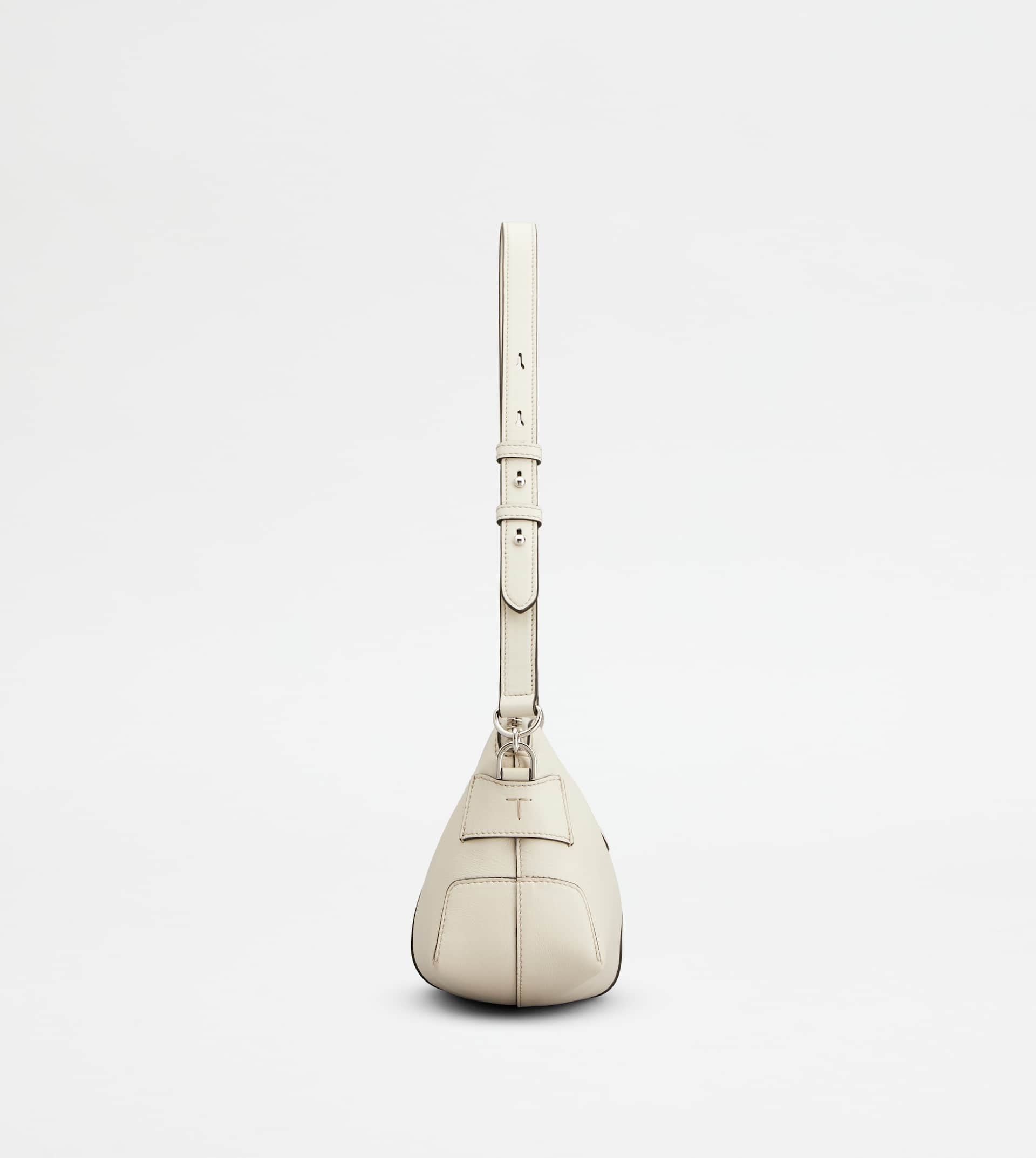 TOD'S DI BAG SWING SHOULDER BAG IN LEATHER MINI - WHITE - 2