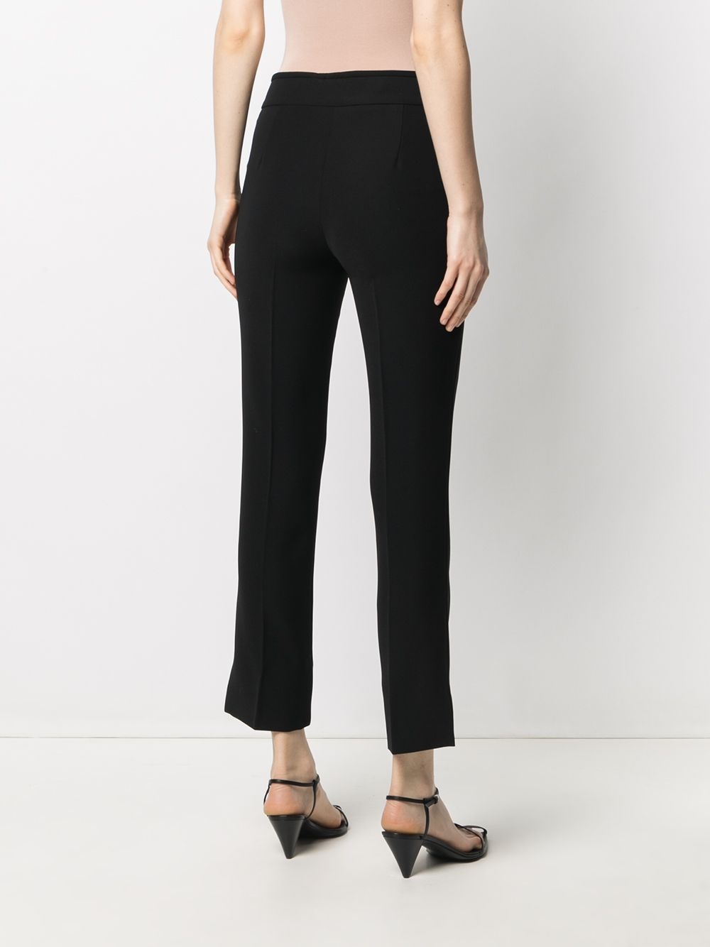 cropped slim-fit trousers - 4
