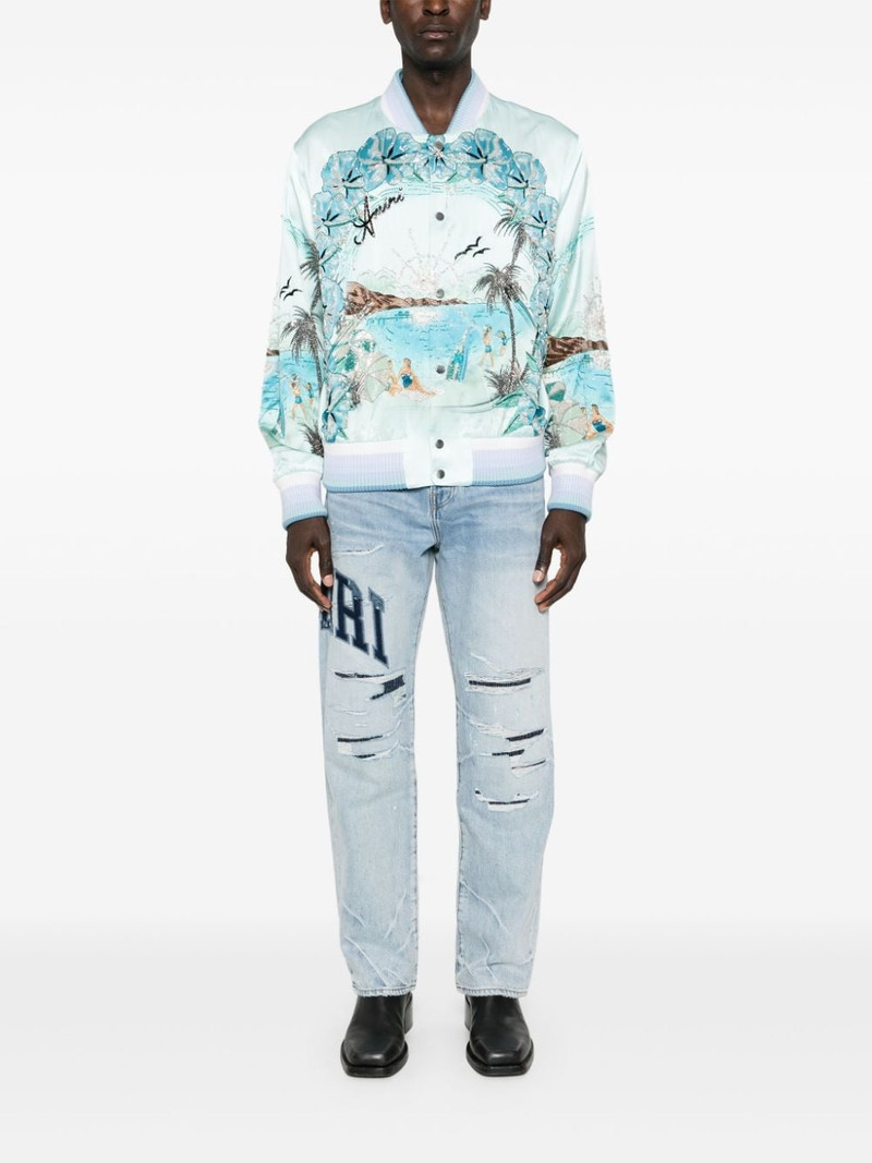 AMIRI Paradise beaded bomber jacket outlook
