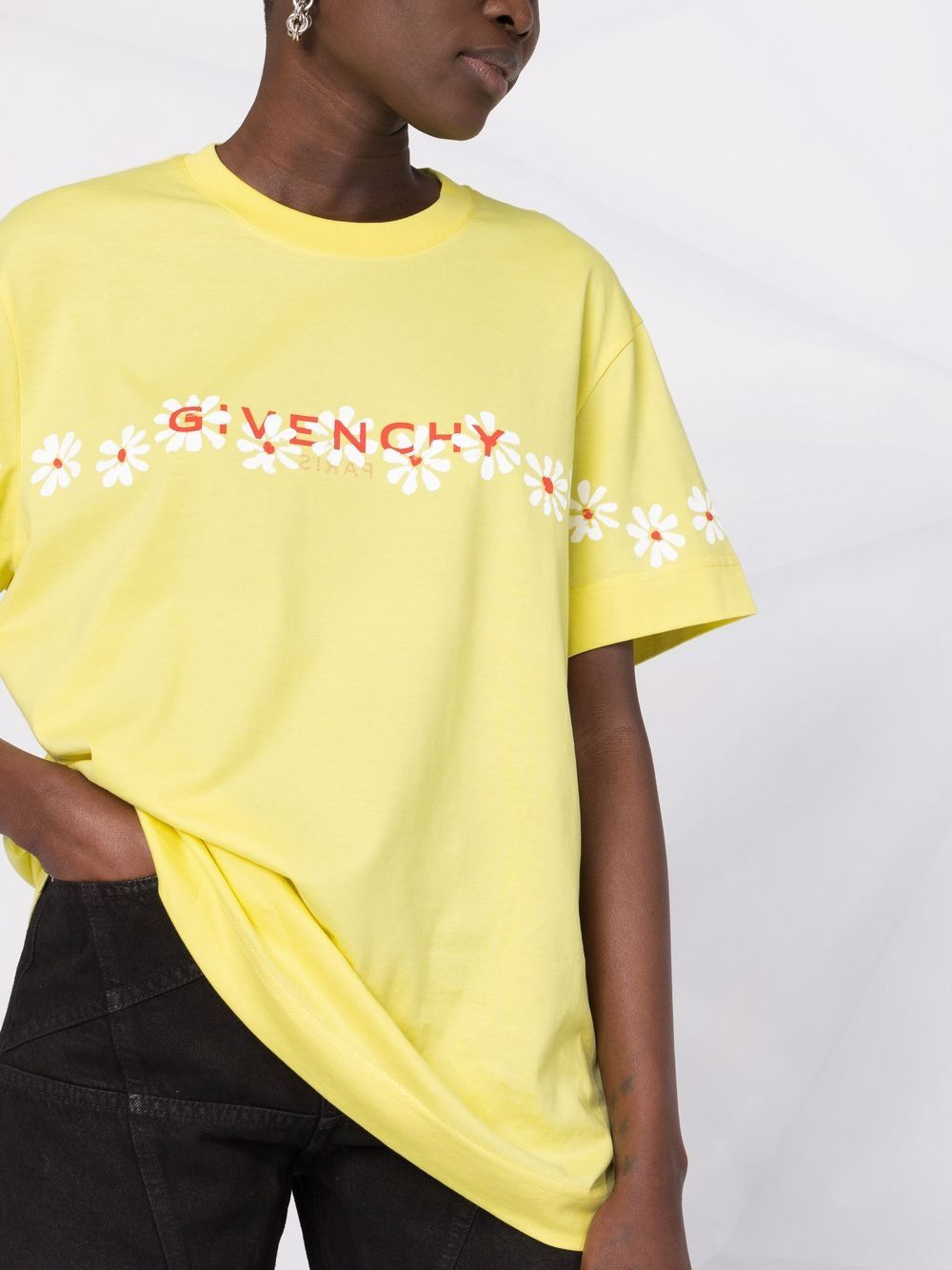 floral logo T-shirt - 5