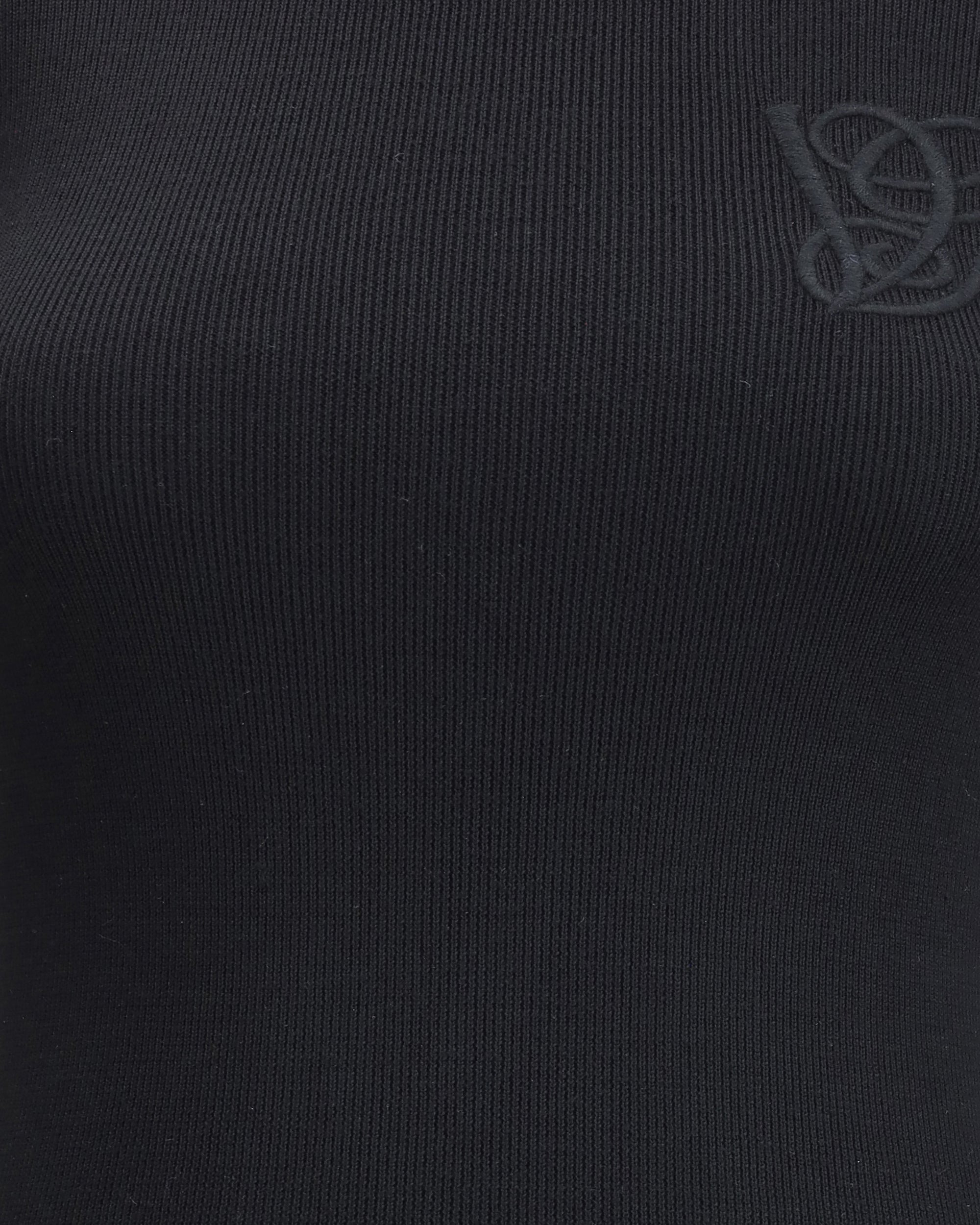 Wool Sweater with ruffled collar - 3