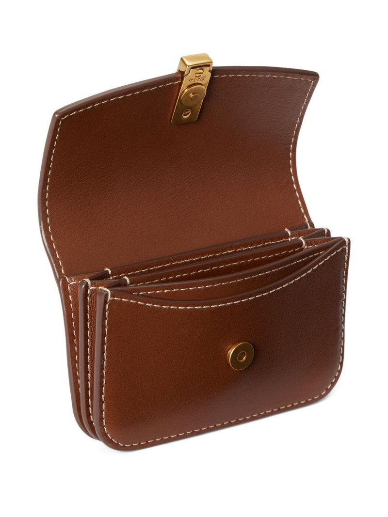 logo-plaque leather wallet 3
