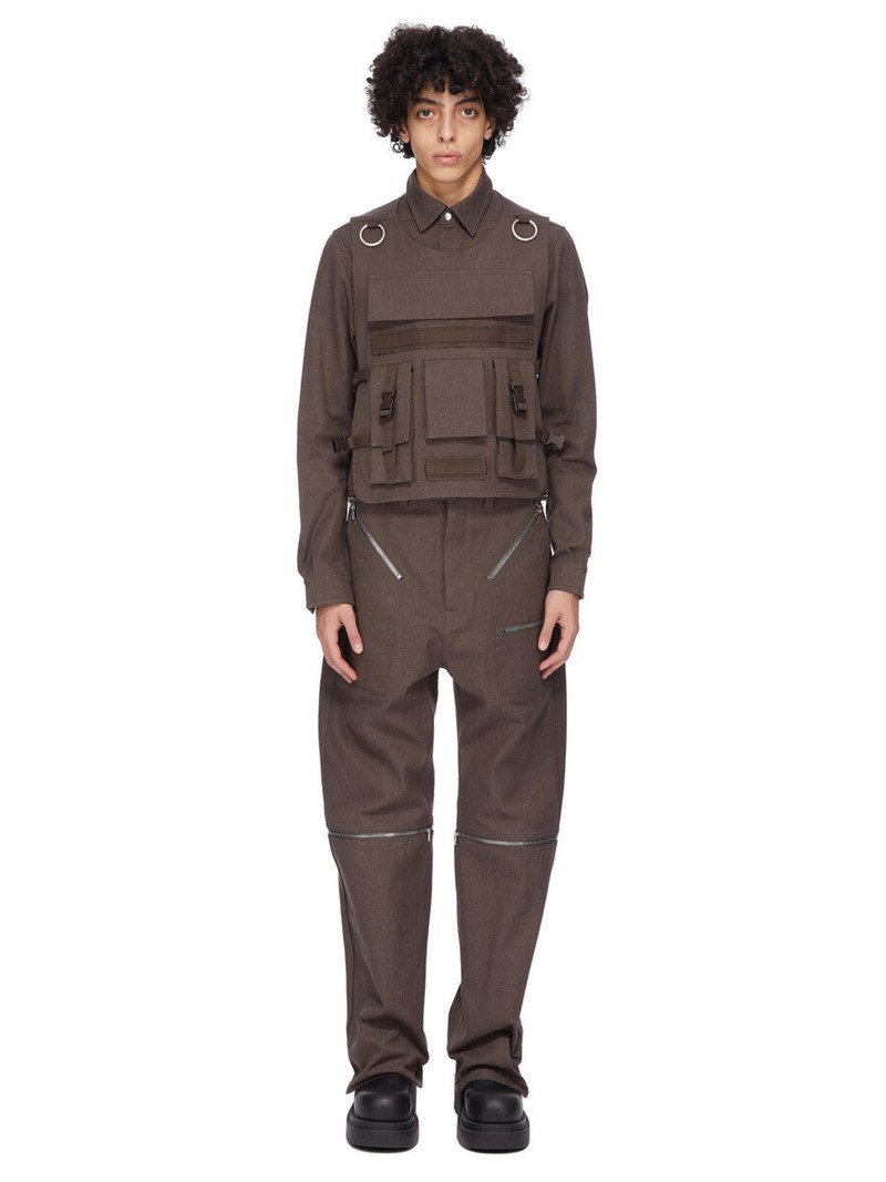 Rick Owens Brown Concordians Bonotto Capsule Ammo Vest outlook