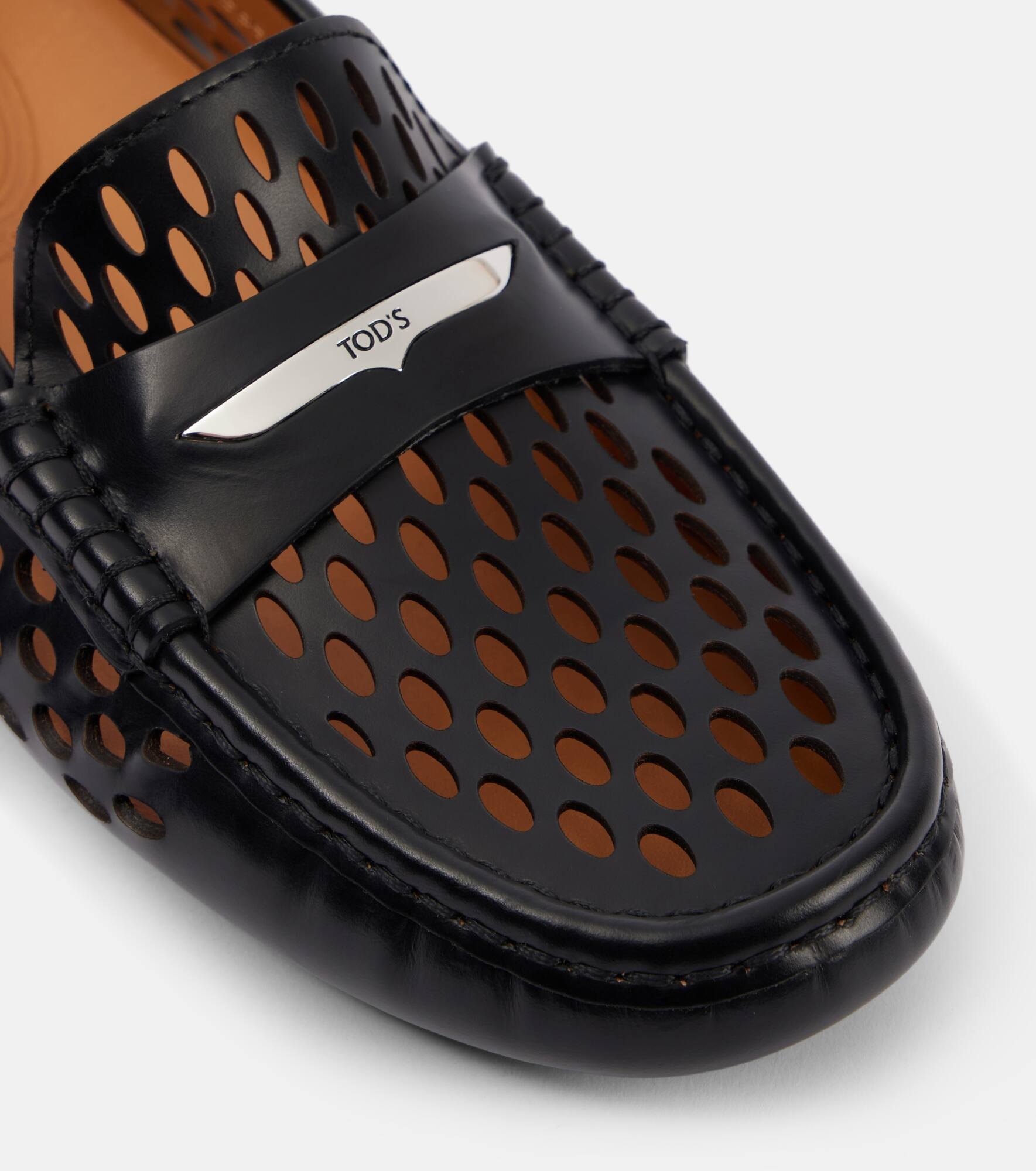 Gommino cutout leather driving shoes - 5
