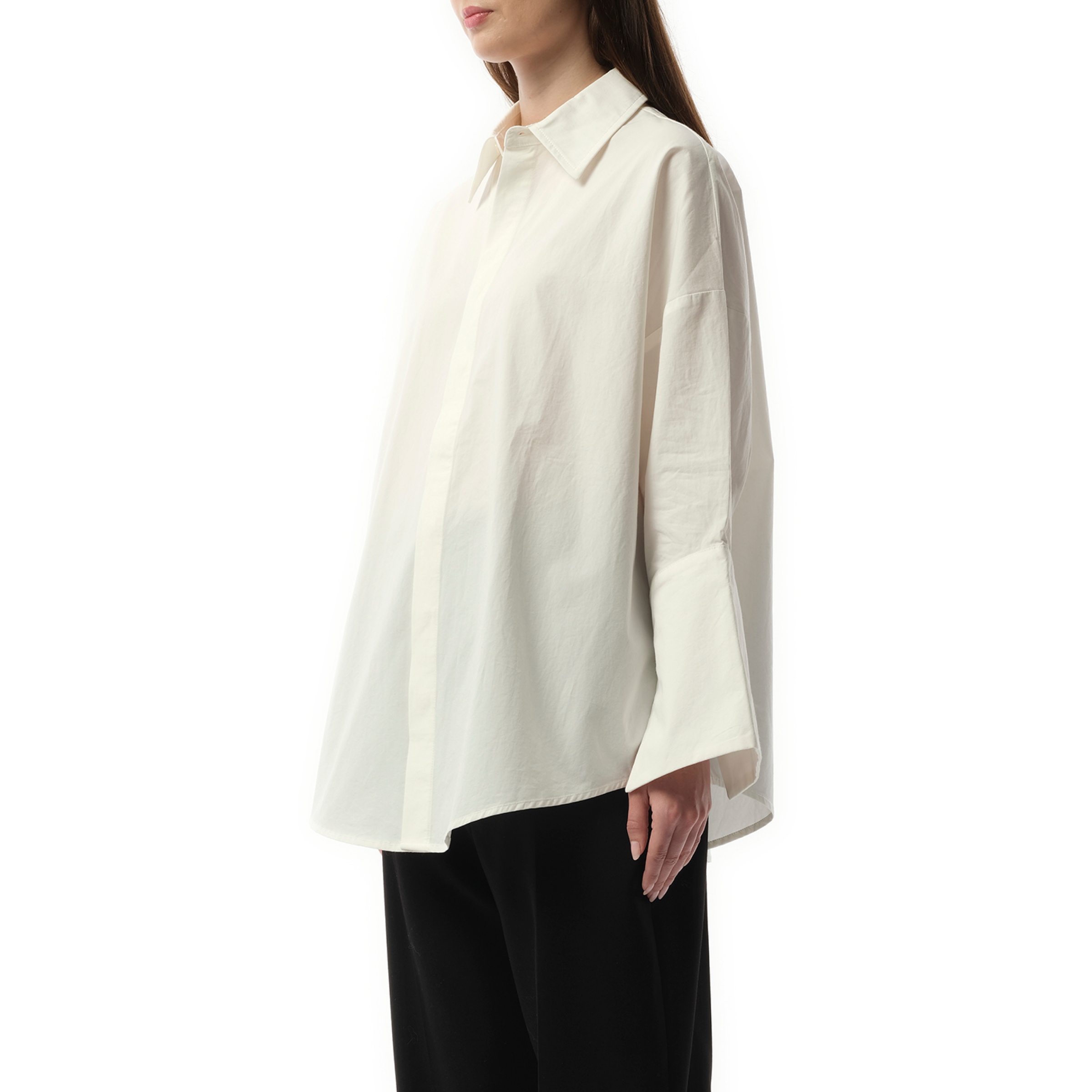 Oversized Shirt in White - 5