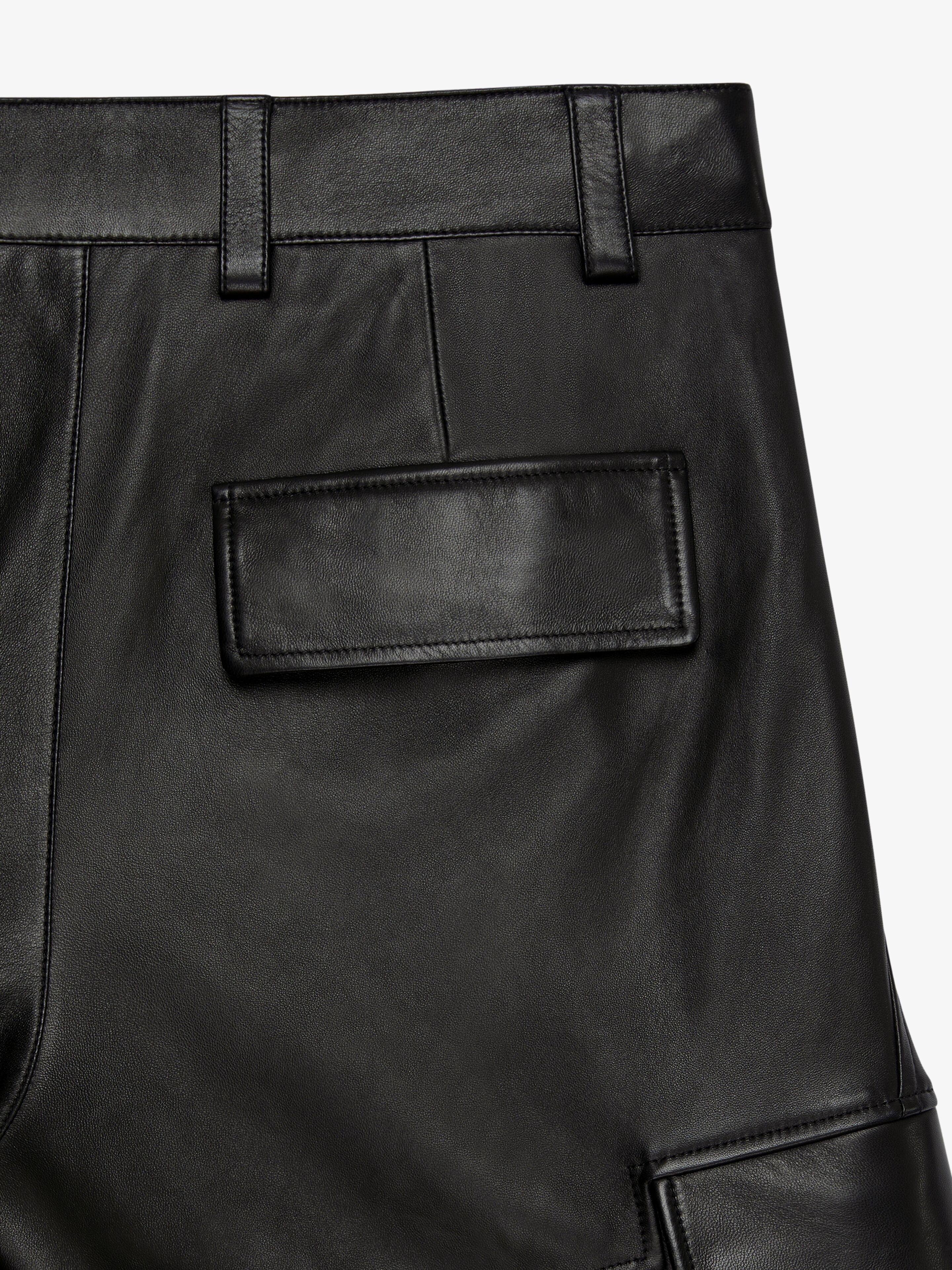 ARCHED CARGO PANTS IN LEATHER - 6