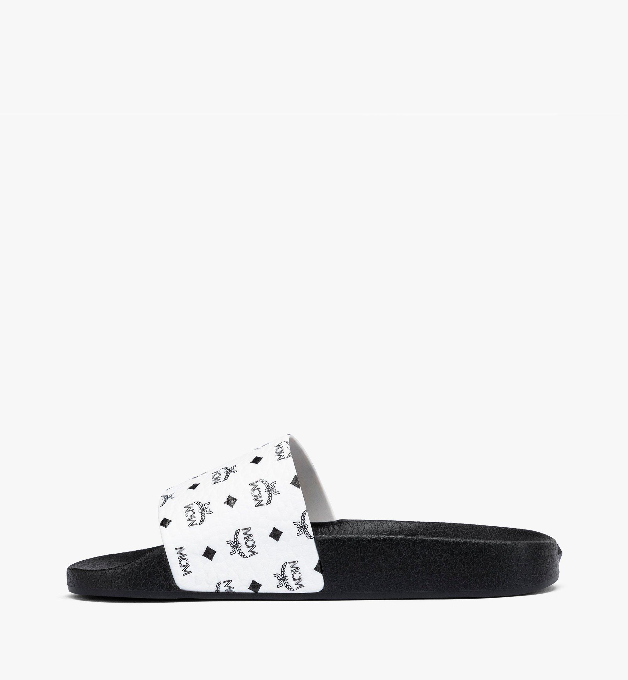 Monogram Print Rubber Slides - 3