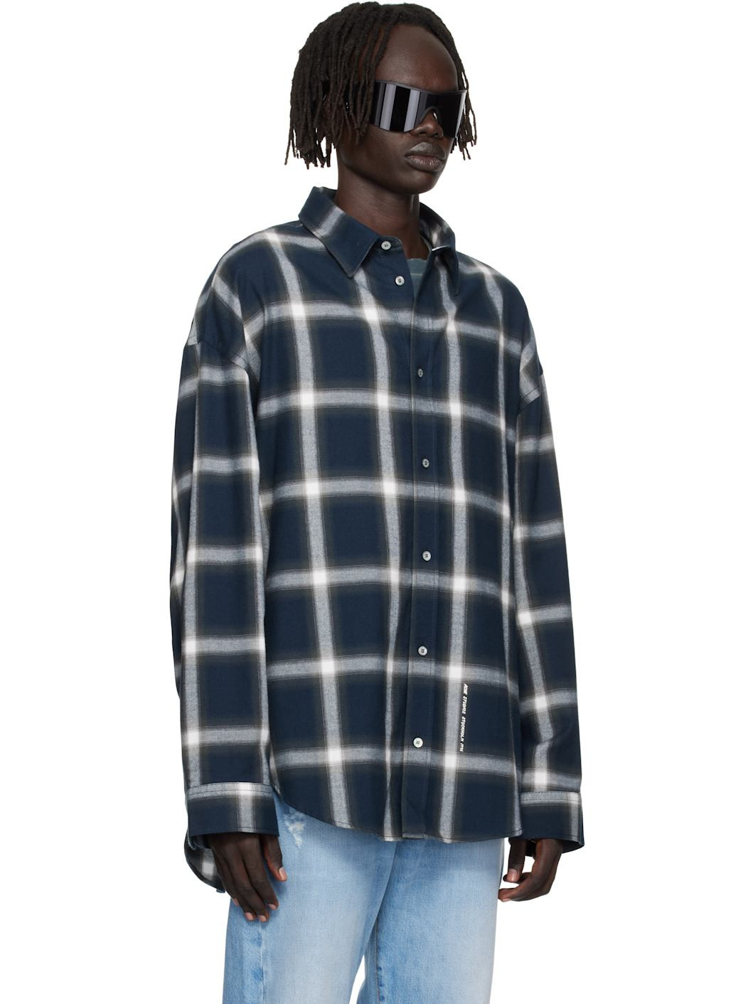 Navy Button-Up Shirt - 2