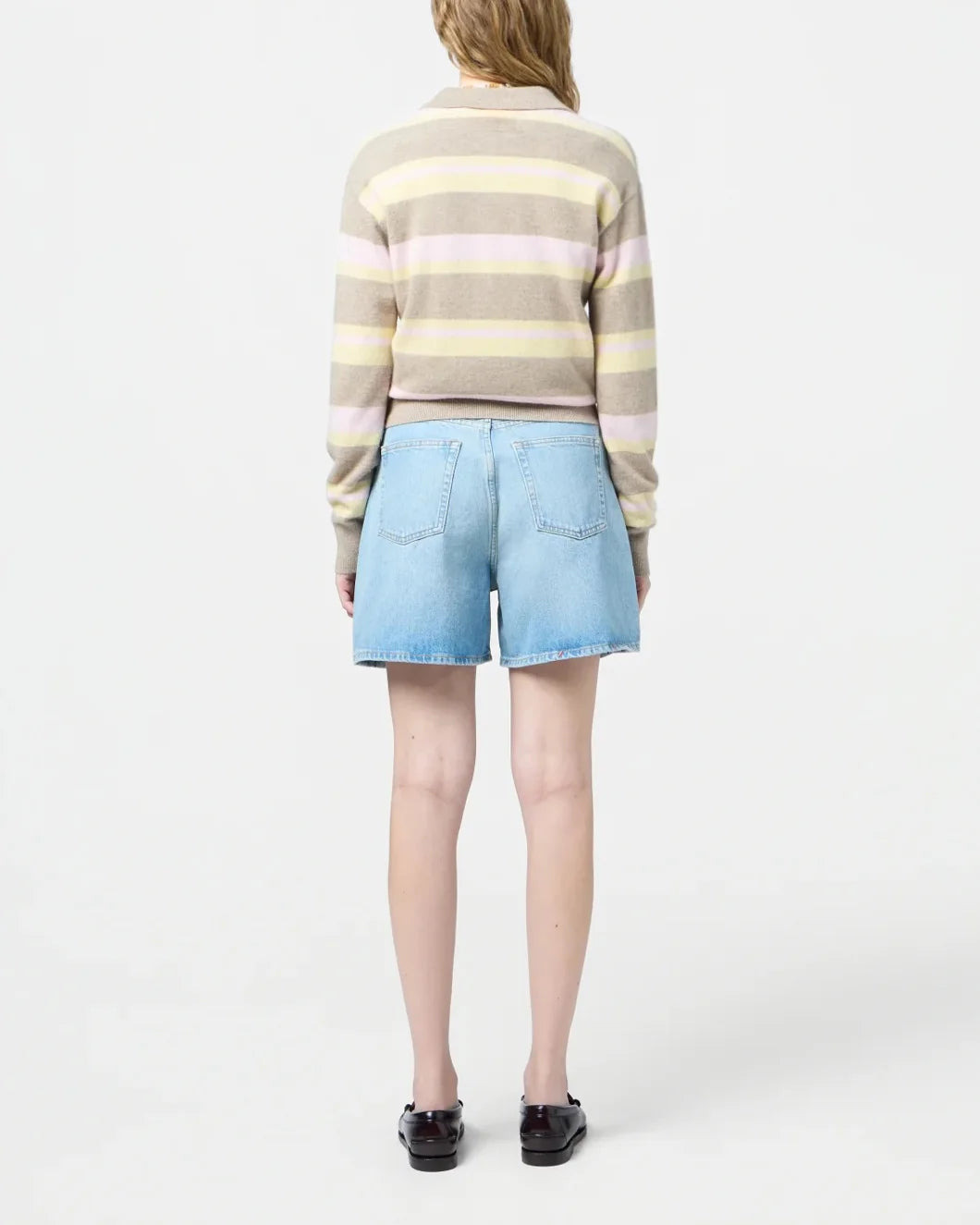 COLLEGIATE STRIPE POLO TAUPE COMBO - 4