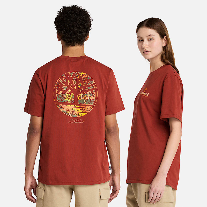 Timberland Illustrated Tree Logo Back Graphic T-Shirt outlook