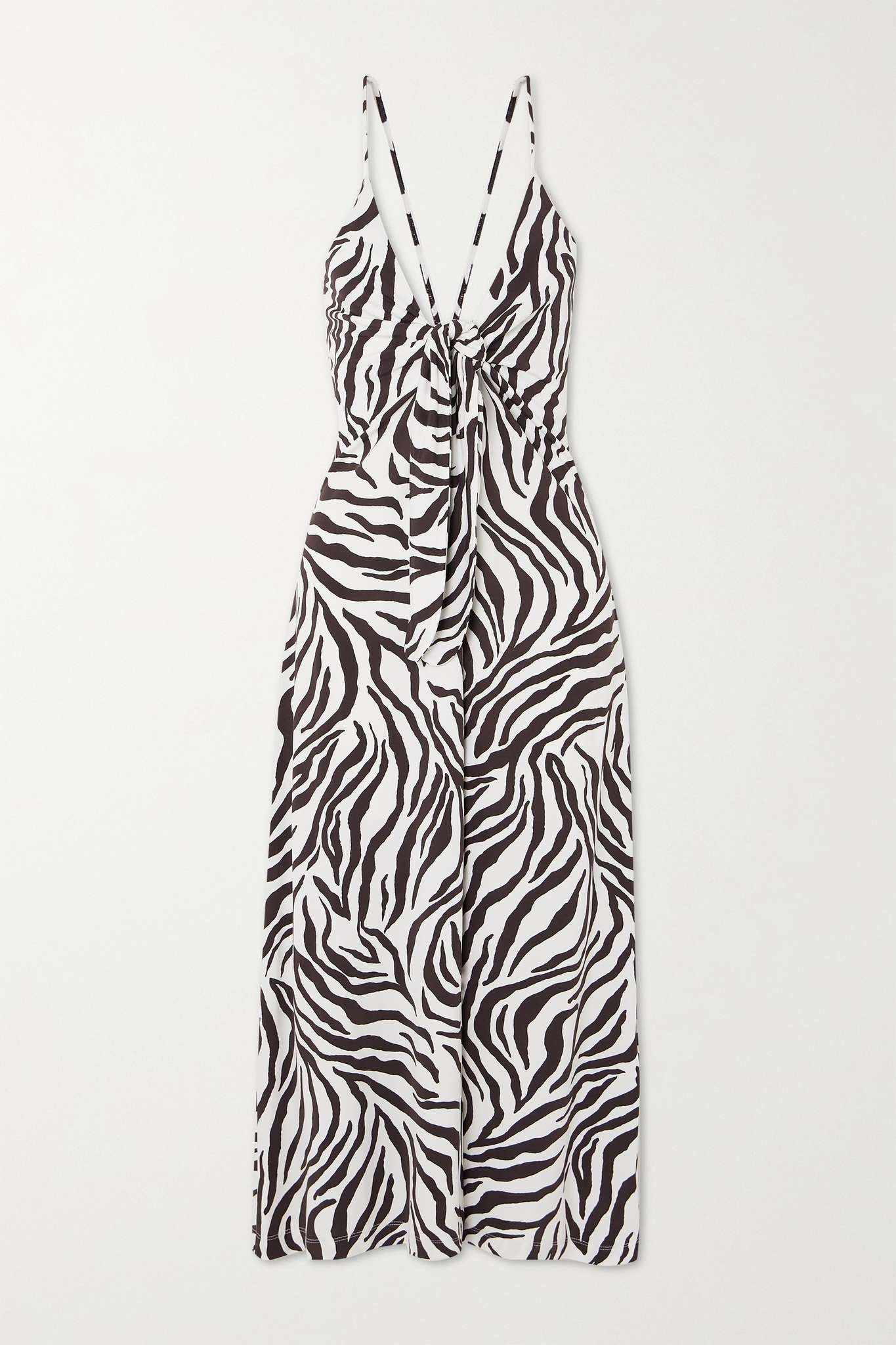 Danilo zebra-print stretch-knit midi dress - 1