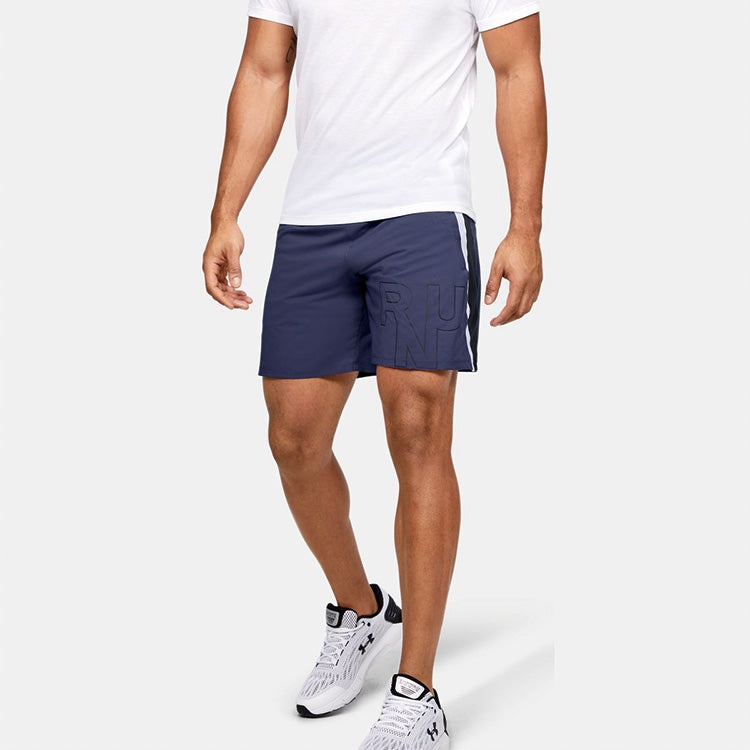 Under Armour Launch SW Branded 7 inch Shorts 'Blue' 1350153-497 - 5