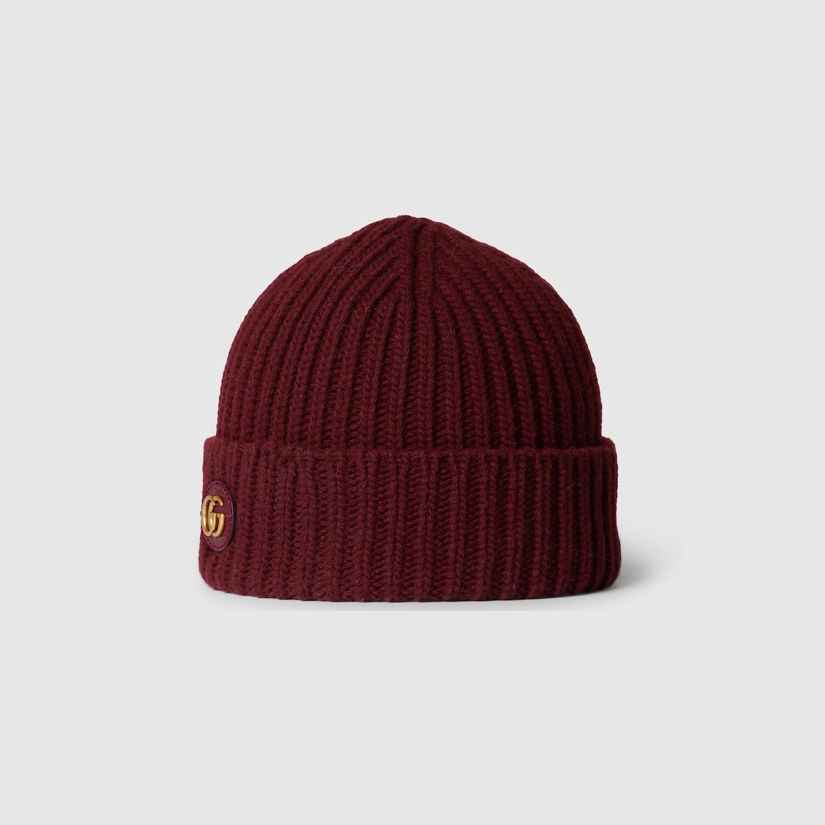 Wool cashmere hat with Double G - 2
