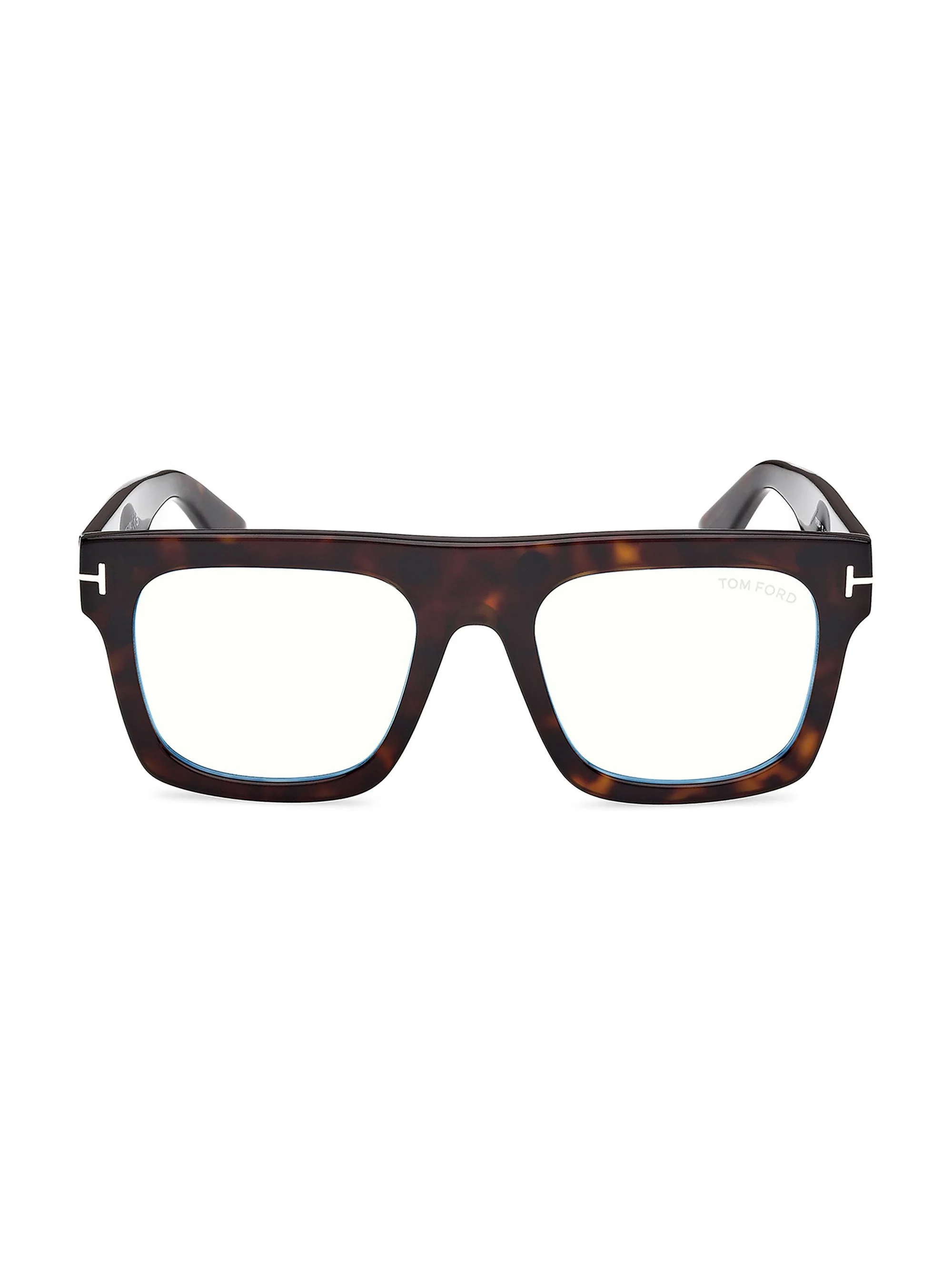 Men's 53MM Square Optical Eyeglasses - Dark Havana - 1