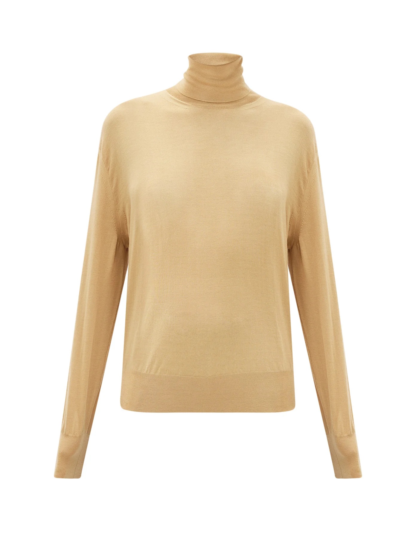 Andrett fluted-cuff cashmere roll-neck sweater - 1