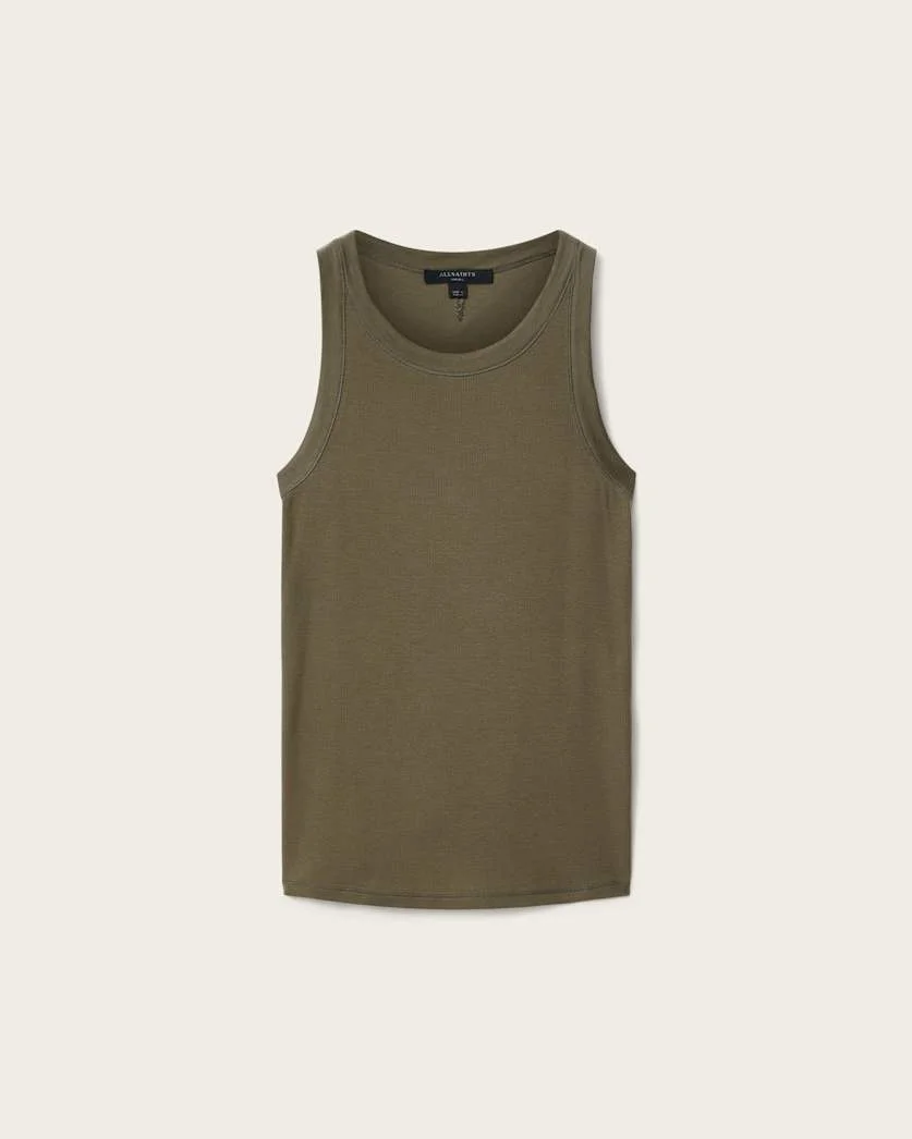 RINA CREW NECK SLEEVELESS TANK TOP - 1