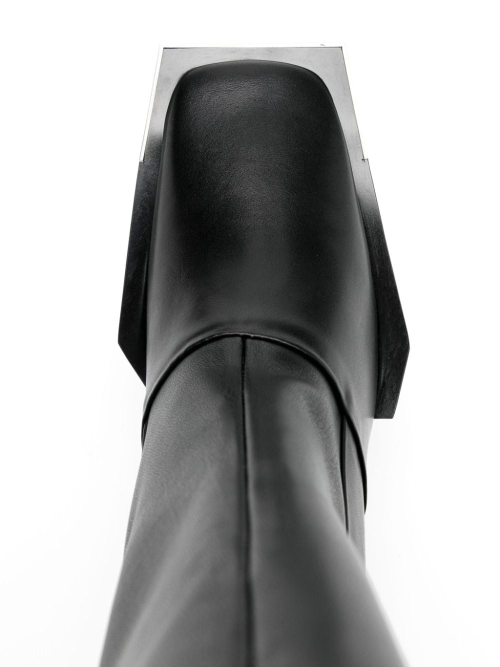 105mm square-toe leather boots - 4