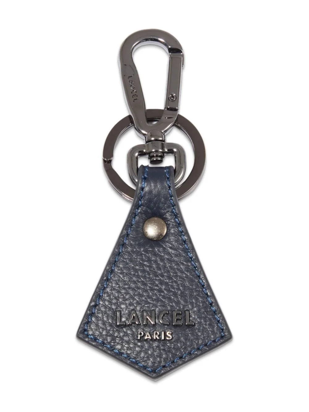 pyramid leather keyring - 1