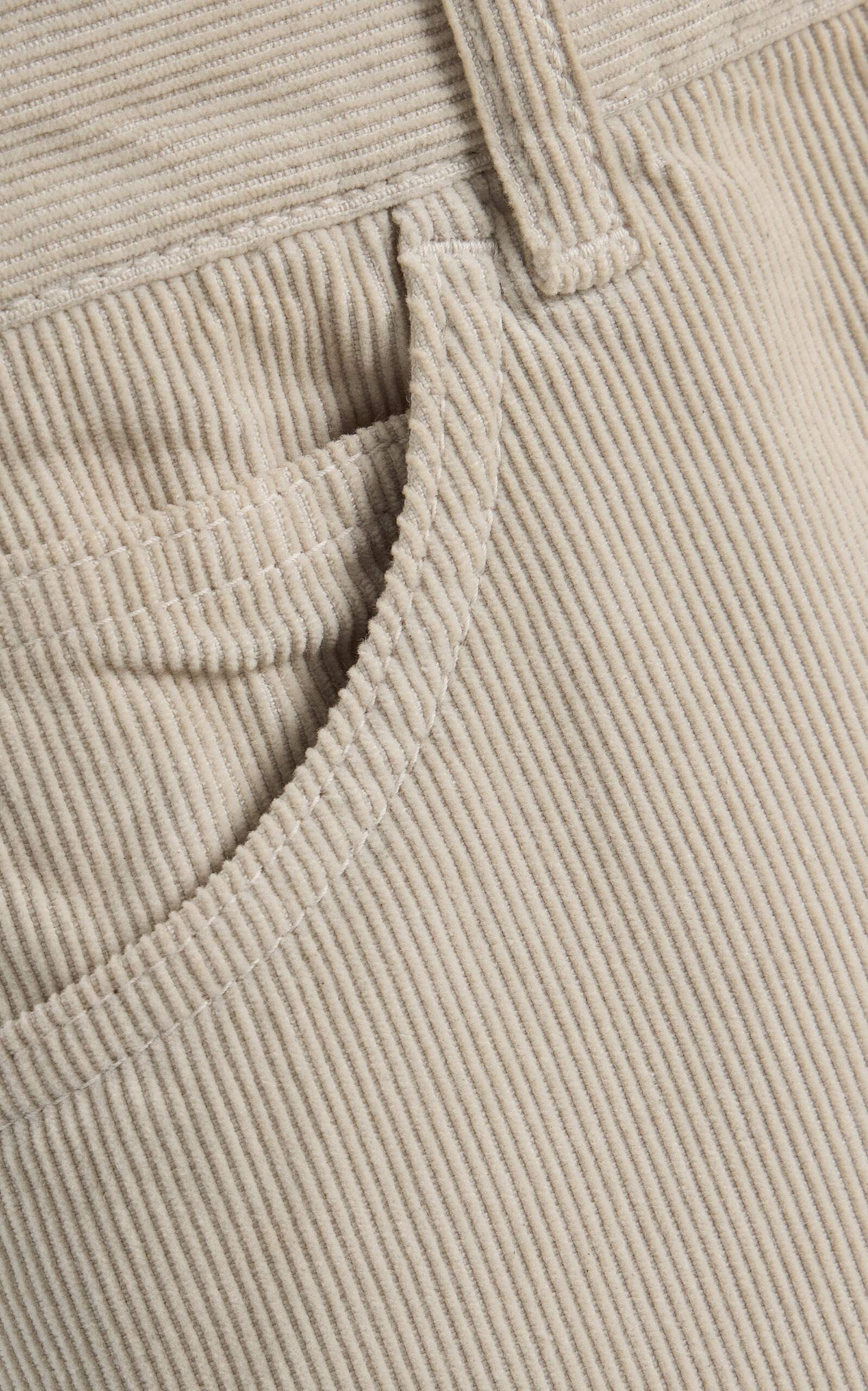 Carlyl Corduroy Mid-Rise Straight-Leg Jeans white - 5